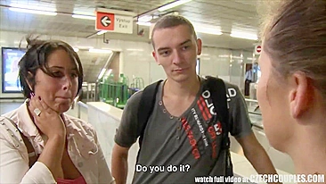 Casal tcheco novinho se suja na câmera por grana