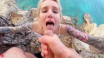 Boquete XXX da novinha porno fica melhor com a vista linda