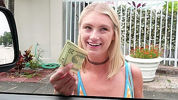 Pedestre é chamada pra van pra uma foda com o pauzudo safado