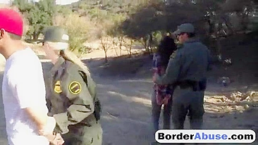 Policial atento fode duas invasoras ao ar livre