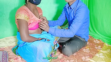 Garoto indiano fode a esposa alheia e sua tia, melhor sexo em hindi