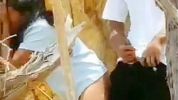 Voyeur pega amantes desi transando ao ar livre