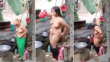 Indiana peituda toma banho em vídeo amador pegadinha