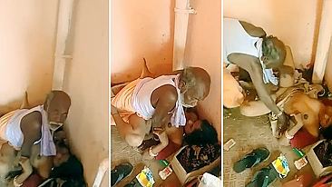 Vídeo pegos mostra que indiano velho ainda fode novinhas com tesão