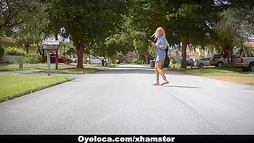 Loira Sicilia Model dá bola de futebol e bucetinha pro cara bonitão