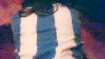 Mamãe árabe sem tempo pra tirar calcinha e tem a buceta pregada