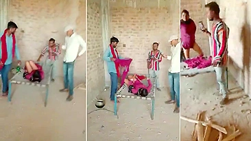 Sexo Desi XXX: amigos da faculdade curtindo orgia ao ar livre