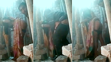 Amantes Desi da vila pegos fodendo nas ruínas de um celeiro antigo