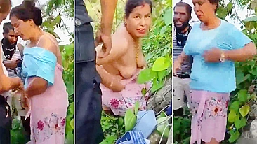 Casal Desi pego fodendo no mato gravado por um cara