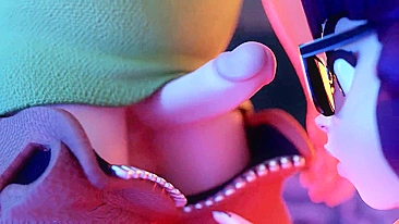 Hentai Scooby-Doo. Velma Dinkley fode e chupa no Halloween