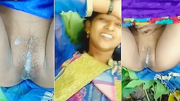 XXX Desi MMS. Indiana pega no flagra transando e lambuzada de porra na buceta