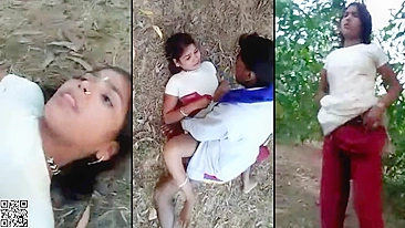 Viral Desi XXX MMS! Garota da vila em ménage safado com rapazes locais