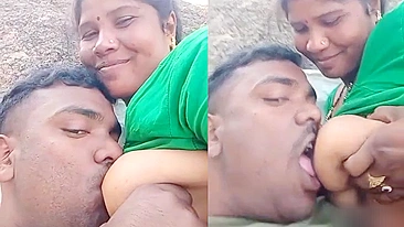 Bhabhi da vila tem peitos chupados pelo marido em vídeo do TikTok