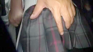 Tarado Safado Apalpando Garota de Saia Curta no Metrô Lotado