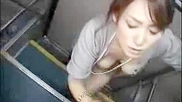 Japonesa Mama o Marido no Ônibus