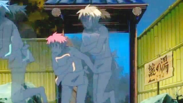 Casal Hentai Toma Banho Quente na Piscina