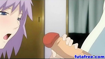 Futagirl em Suruba com Dois Amigos, hentai, cartoon, anime, suruba, amigos