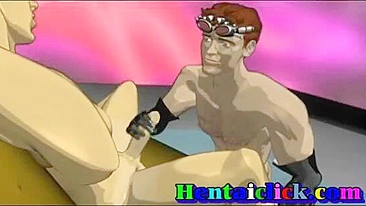 Vídeo Gay Hentai com Machos Musculosos no Anime