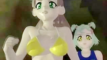 Punheta de shemale hentai 3D em anime safado