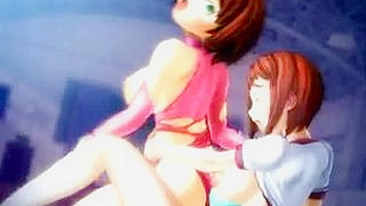 Hentai 3D Animado com Peitões Fodida por Travesti Fofa Anime