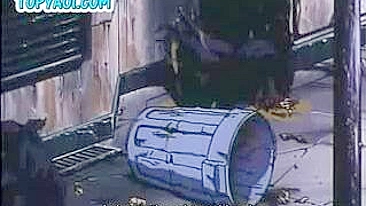 Motociclistas Gays Seduzindo Paus Uns dos Outros em Hentai Anime