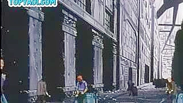 Motociclistas Gays Seduzindo Paus Uns dos Outros em Hentai Anime