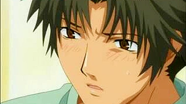 Garoto Lambe Pau Duro Amarrado em Vídeo Pornô Anime