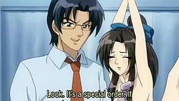 Duas Lésbicas Dividem Pau Real e de Brinquedo em Cena Anime