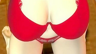 Gatinha Anime Peituda Engole Porra em Vídeo Pornô Hentai 3D