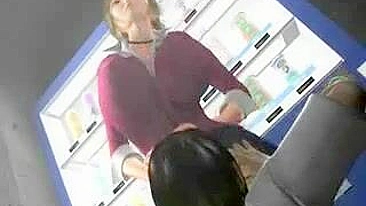 Gatinha Anime Leva Dupla Penetração de Dildo e Boquete