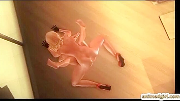 Lição de Sexo Hard com Travesti em Pornô Hentai 3D