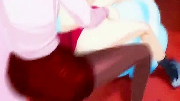 Shemale Universitária Japonesa Metendo Forte em Pornô Anime 3D Fofo