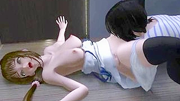 Travesti Japonesa em Anime 3D Chupa Paus como Profissional
