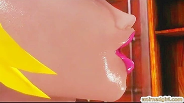 Princesa Travesti Chupada por Pauzão em Hentai Pornô 3D