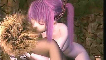 Batgirl Fofa Levando por Trás em Pornô 3D Anime