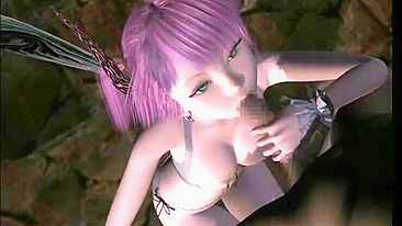 Batgirl em Animação 3D Chupa Pau Duro