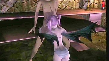 Batgirl em Animação 3D Chupa Pau Duro