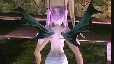 Batgirl em Animação 3D Chupa Pau Duro