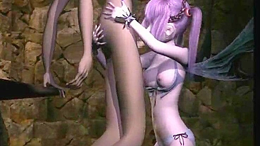 Batgirl em Animação 3D Chupa Pau Duro