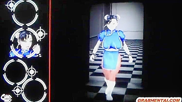 Hentai de Peitão Cavalga Pau em 3D