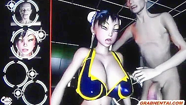 Peituda em Animação 3D Leva Foda Quente no Cu por Robô