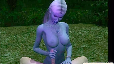 Ménage Anime Selvagem Fodendo na Floresta