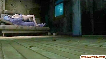 Animação 3D Foda Quente no Sofá - Pornô 3D