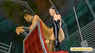 Travesti Fode Prisioneiro em Pornô 3D Anime