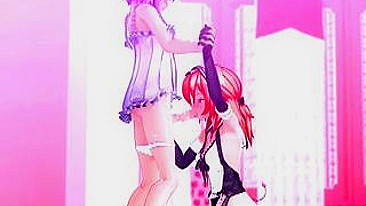 Gatinha Anime Mama seu Próprio Pauzão de Travesti