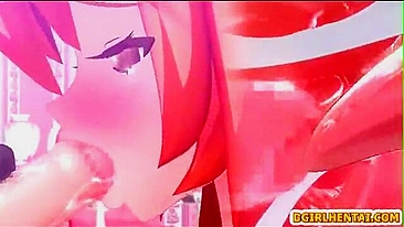 Gatinha Anime Mama seu Próprio Pauzão de Travesti