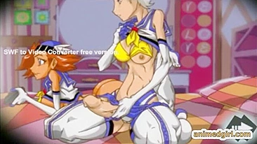 Travesti Musculosa de Favela Arrebentada e Fodida em Anime