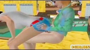 Festival de Foda com Travesti Anime em 3D Pornô