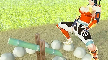 Travesti Se Masturbando e Fodendo em Pornô 3D - Anime e Travesti