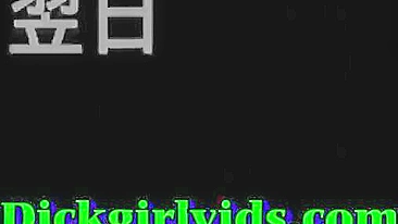 Travesti se Masturba e é Punhetada em Diversão de Foda Hentai